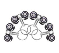 SOIMISS 4pcs Infusion Track Pulley Accessories Set, Small Metal Silent Sliding Wheels for, Sky Infusion Rail Slide Parts Compatible Drip Stand Supplies