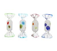 SOIMISS 4pcs Japanese Style Glass Candy Ornament Lifelike Colored Glass Sweets Desktop Home Decoration for Office Hotel and Restaurant Display