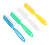 SOIMISS 4pcs Long Handle Nail Cleaning Brush Lightweight Plastic Nail Brush for Personal Use and Portable