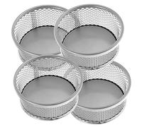 SOIMISS 4Pcs Mesh Desk Organizers for Office Supplies Paperclip Containers and Sundries Storage Holders Compact Desktop Clip Dispensers for Home School Workstation