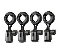SOIMISS 4pcs Microphone Clip Rotation Mic Holder for Podcast Recording Standard Thread Connection with Conversion Nut Design for Voice Chat Online Courses