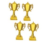 SOIMISS 4Pcs Mini Plastic Trophy Statues Winner Trophy for Award Decoration for Parties and Competitions