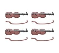SOIMISS 4Pcs Mini Violin Models Decorative DIY Landscape Accessories for Dollhouse Ornaments for Unique Scene Decoration and Photo Props for Houses