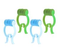 SOIMISS 4pcs Nose Clips for Lung Breathing Training Comfortable Nose Stoppers for Lifting and Shaping Portable Blue Green for Reading Tv and Outdoor Use