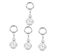 SOIMISS 4pcs Nurse Fob Watch for Women Automatic Watch Luminous Pointer Key Ring Pendant for Students