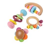 SOIMISS 4pcs Parrot Chewing Toy Wooden Bird Playing Toy Pet Supplies Parrot Biting for Birds African Grey