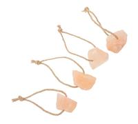 SOIMISS 4pcs Pet Licking Block for Rabbit Salt Licking Small Animals Lick Salt Blocks Natural Brick for Pets Rabbit Animals Brick Rope for Food and Supplies