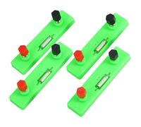 SOIMISS 4pcs Physics Experiment Resistor Kit for Fixed Value DIY Electronic Circuit Components with Spring-loaded Terminal Blocks Stem Learning Aid for Electrical Circuit Education
