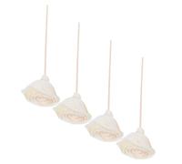 SOIMISS 4pcs Rattan Aromatherapy Stick Diffuser Faux Flowers Rattan Sticks Flowers Refill Replacement for Aroma Fragrance Artificial Rose Aroma Refill Wood Beige