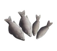 SOIMISS 4pcs Realistic Fish Figures Set for Photography and Decoration Pu Simulation Crucian and Sea Fish Models Artificial Props for Studio Posing and Kitchen Display