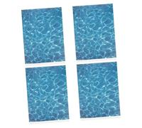 SOIMISS 4pcs Realistic Water Ripple Texture Paper for DIY Outdoor Models Easy to Cut Scene Material for Garden Decor Lifelike Sea and Lake Effect Sheet for Diorama and Dollhouse