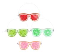 SOIMISS 4pcs Reusable Cooling Eye Masks for Eyes with Comfortable Fit Made of Pvc Gel for Cold Compress and Soothing Relief at Home Or Traveling