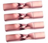 SOIMISS 4pcs Rose Gold Eyelash Brush Mascara Containers with Wand Empty Eyelash Cream Tubes for Travel and Home Refillable Cosmetic Bottles for Castor Oil and Brow Care