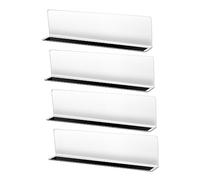 SOIMISS 4pcs Shaped Magnetic Shelf Dividers Transparent Organizers for Cabinets and Supermarkets Clear Closet Dividers for Efficient Storage and Easy Access Versatile and Dismantleable