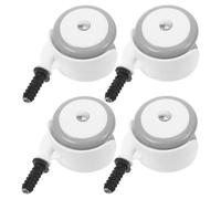 SOIMISS 4pcs Silent Replacement Wheels Stroller Caster Swivel Stem Wheels for Boy Girl Carriage Walker High Chair Stroller Accessories