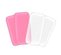 SOIMISS 4pcs Silicone Forehead Lash Lift Props Eyelash Extension Pads Makeup Tool White Pink Reusable for Professional and Home Use