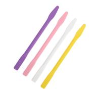 SOIMISS 4pcs Silicone Stirring Sticks for Facial Mask and Epoxy Resin Mixing, Comfortable Grip, 10cm Length, Suitable for Home Use and Arts, Fun and Fashion Style