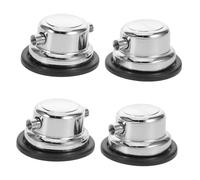 SOIMISS 4pcs Silver Double End Drum Lugs Snare Tom Drum Hardware Replacement Parts with Corrosion-resistant Finish Quick Setup for Standard Mounting