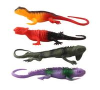 SOIMISS 4PCS Simulated Wild Anole Animal Model Educational Decor for Learning and Play
