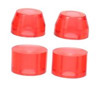 SOIMISS 4pcs Skateboard Shock Pads High Elastic PU Bushings for Longboard Trucks Red Large Small Smooth Absorber for Four-wheel Skateboards Competitive Street Park Use