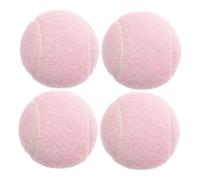 SOIMISS 4Pcs Soft Lightweight Rubber Tennis Balls for Beginner Female Players Training Hand Eye Coordination Indoor Outdoor