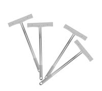 SOIMISS 4pcs Stainless Steel Sign Display Rods 5mm Square Clamps, Multi-function Handheld Parade Signboard Holders for Sports Events, Elections, Protests, and Welcome Ceremonies
