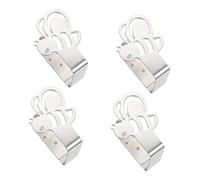 SOIMISS 4Pcs Stainless Steel Tablecloth Clips Bee Design Outdoor Table Cover Holders Durable Windproof Clamp for Picnic and Patio Tables