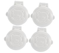 SOIMISS 4pcs Stove Knob Covers Baby Security Lock Child Proof Button Cover for Washing Machine and Computer, Abs Material Double Protection, Not Easy to Open, Home Appliance Accessories