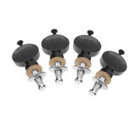SOIMISS 4pcs Ukulele Tuning Pegs with Small round Handles Replacement Tuner Keys for Guitar and String Instruments, Strong Metal Body with Sturdy Plastic, Essential Accessories