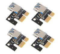 SOIMISS 4pcs USB to Pci-e to Riser Cards Black Mining Adapter Converters Computer Parts Expansion for High-speed Data Transmission