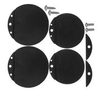 SOIMISS 4pcs Uv-resistant Drain Flapper Valve Replacement Kit Black Rubber Boat Scupper Repair with Hull Scupper Valves for Kayak Sailboat Pontoon Yacht Noise-reducing Drain Accessories