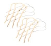 SOIMISS 4pcs Vintage U Shape Hair Combs Metal Hair Forks for Elegant Updos and Daily Hairstyles Multipurpose Decorative Bun Holders Retro Chinese-inspired