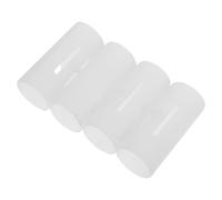 SOIMISS 4pcs White Plastic Shower Bracket Repair Sleeves with Slip-Resistant and Damage Protection Features, Round Anti-Slip Insert for Bathroom Shower Holder Support
