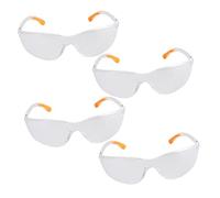 SOIMISS 4pcs Windproof Protective Goggles for Adults Transparent Safety Glasses with Ergonomic Fit Wear Resistant Eye Protector for Work and Outdoor Use Random Color