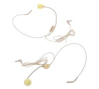 SOIMISS 4pcs Wired Headset Microphone Pack Air Tube Headphones Mic Portable for Teachers Coaches Public Speaking Events Music Studio Equipment