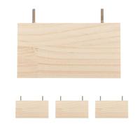 SOIMISS 4pcs Wooden Bird Perch Platform Stand for Cockatiels and Chickens, Enhanced Activity Flat Perches for Pet Cage Setup, Multi-purpose Utility Cage Accessories in Khaki
