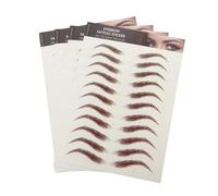 SOIMISS 4sheets Eyebrow Stickers Realistic Temporary Brow for Sparse Over-plucked Eyebrows Easy Application Natural Hair-like Finish