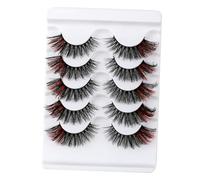 SOIMISS 5 Pairs 3d Natural Dense Colored False Eyelashes Party Makeup Lashes for Women Full Volume Eye Lashes Set