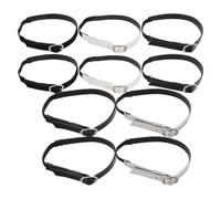 SOIMISS 5 Pairs Elastic High Heel Shoe Straps Adjustable Anti-loose Elastic Bands with Pu and Metal Material for Snug Fit and Stable Walk, for Casual and Formal Occasions