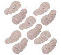 SOIMISS 5 Pairs Heel Pad High Heel Inserts Anti-Skid Cushioning Pigskin Material Front Pads for Shoes Summer Use Women Men
