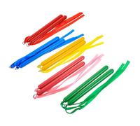 SOIMISS 5 pairs Orff Rhythm Sticks Early Educational Musical Percussion Instruments for Rounded Edges and Ribbon Design Enhancing Cognitive Development and Rhythm Skills