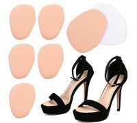 SOIMISS 5 Pairs Shoe Pads for Women with Forefoot Wear-Resist Pad and Cushioning Effect Comfortable Support High Heels Insert Featuring Soft Fabric and Sponge Material Comfort