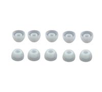 SOIMISS 5 Pairs Silicone Ear Tips for in-Ear Earphone, Size L, Soft and Noise-reducing Earbud Caps, White Silicone Replacement Earphone Pads for Comfortable Wear