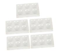 SOIMISS 5 pcs Ceramic Spot Plate with Porcelain Reaction Plate for Chemical Testing Laboratory Use Compact Multi Design for Chemistry Experiments and Scientific Research
