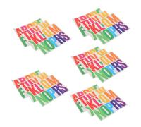 SOIMISS 5 Sets Alphabet Stickers Self-Adhesive Vinyl Letter Decals with Full Letters for Bulletin Boards Classroom Home Decor Fade-Resistant for Posters