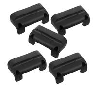 SOIMISS 5 Sets Black Plastic Drain Outlet Hose Hook Wall Mount