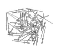 SOIMISS 50 Pcs Stainless Steel Dome Head Blind Rivets Long Pop Rivet Metal Fastener for Roofing Framing Electrical Applications and Smooth Finish