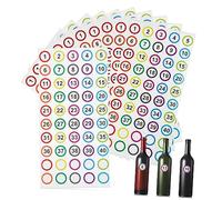 SOIMISS 50 Sheets Self Adhesive Number Stickers Small Digital Labels for Organizing Files Office Classroom Clear Bold Numerals Lightweight Compact Budgeting Tool