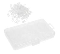 SOIMISS 500Pcs Transparent White S Clips Loom Rubber Band Connectors for DIY Bracelet Making Plastic Bracelet Hooks for Creative Jewelry Craft Kits Easy Attach Detach Design for Friendship