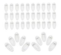 SOIMISS 50pcs Clip Plastic Snap Hair Clip Blank for DIY Crafts Hair Bow Making Unfinished Parts for Art Project and Salon Craft Supplies